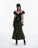  MIRAMON FLARED SKIRT (GREEN) 