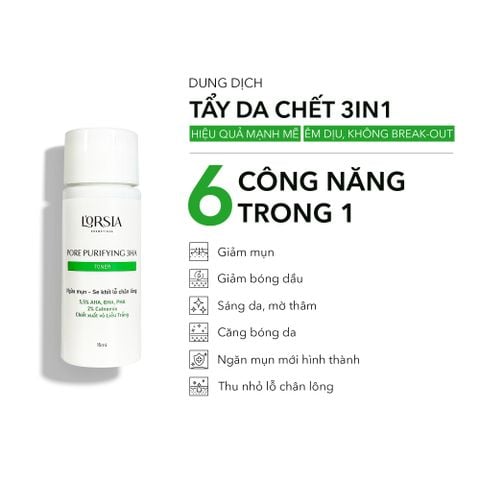 [QUÀ TẶNG 1] Dung dịch tẩy da chết 3in1  hỗ trợ ngừa mụn, sáng da  L'orsia 15ml 