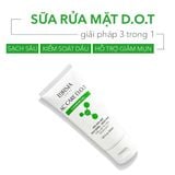  Routine chăm sóc da 4 bước sạch sâu, sạch mụn,  mờ vết thâm, sáng bóng: Sữa rửa mặt sạch sâu, ngừa mụn D.O.T 50ml, Dung dịch tẩy da chết 3in1 30ml, Serum sạch mụn, mờ vết thâm D.O.T 30ml, Gel dưỡng ẩm D.O.T 30ml 