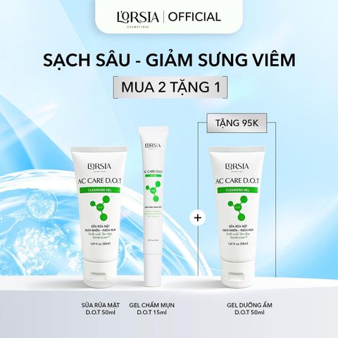  Combo: SRM DOT 50ml + Gel Spot 15ml + Tặng SRM DOT 50ml 