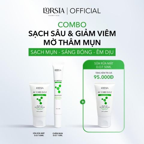  Combo: SRM DOT 50ml + Gel Spot 15ml + Tặng SRM DOT 50ml 