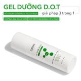  Routine chăm sóc da 4 bước sạch sâu, sạch mụn,  mờ vết thâm, sáng bóng: Sữa rửa mặt sạch sâu, ngừa mụn D.O.T 50ml, Dung dịch tẩy da chết 3in1 30ml, Serum sạch mụn, mờ vết thâm D.O.T 30ml, Gel dưỡng ẩm D.O.T 30ml 