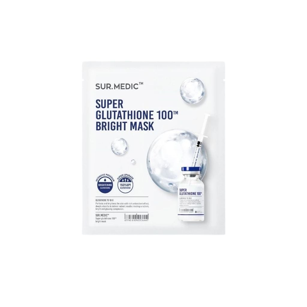 mặt nạ super glutathione 100 bright mask Dưỡng Trắng Sur.medic 30g – Shop Hà SiSi L Glutathione Powder at cyanocobalamin injection Format:30 gélules QUALITY 1ST Derma Laser