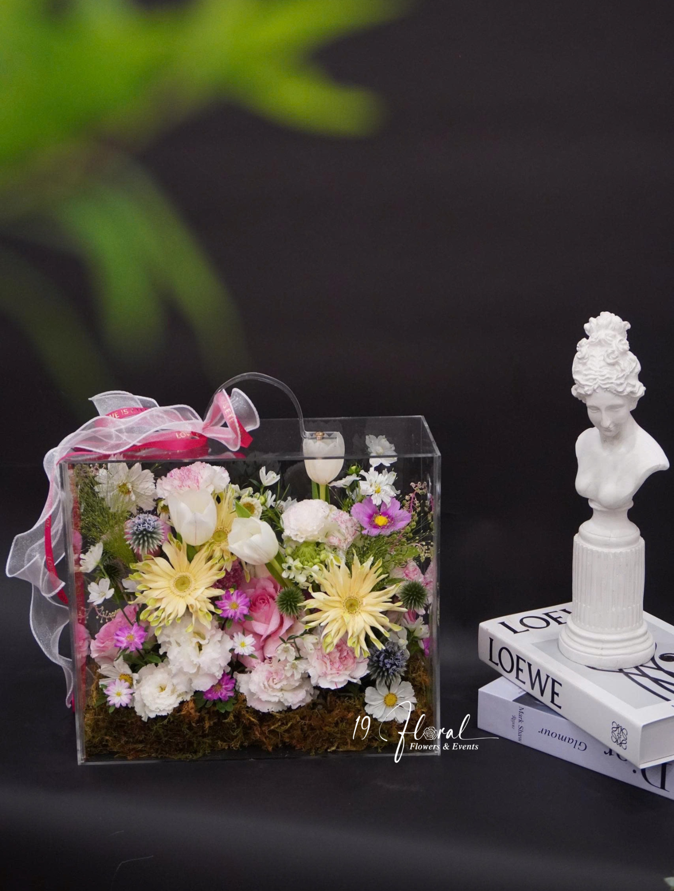 Hộp Hoa Mica - Flamingo Go