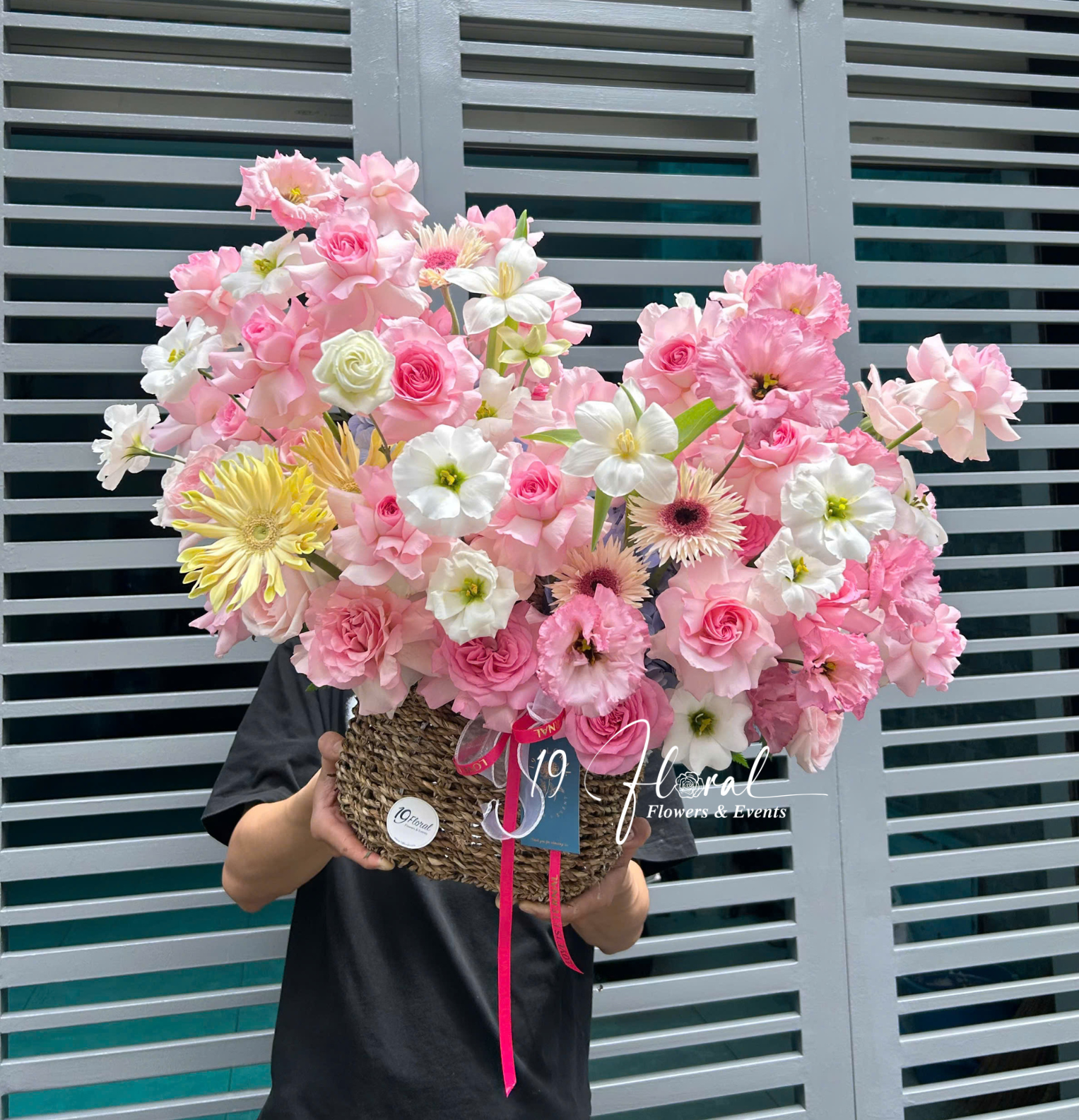 Giỏ hoa Pink Bloom