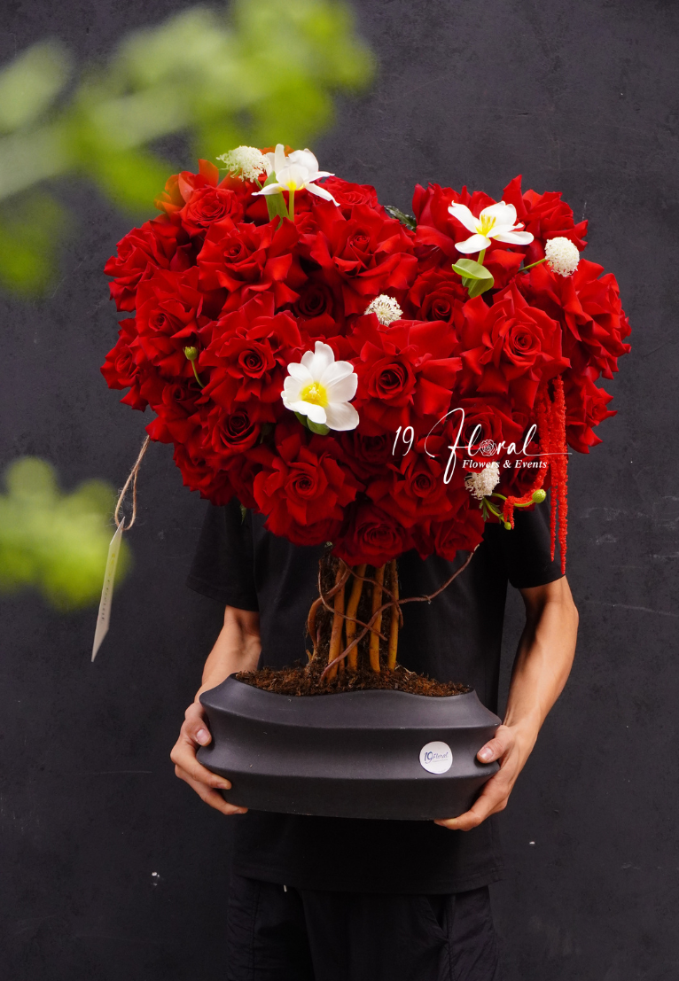 Bình hoa Happy Roses