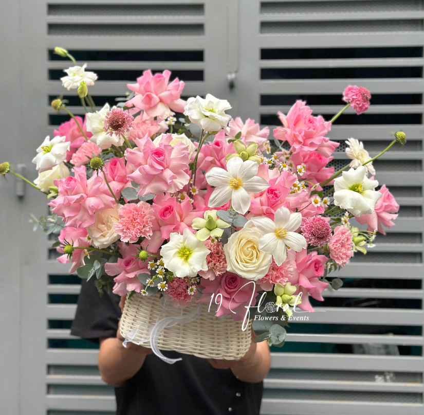 Giỏ hoa Pure Charm