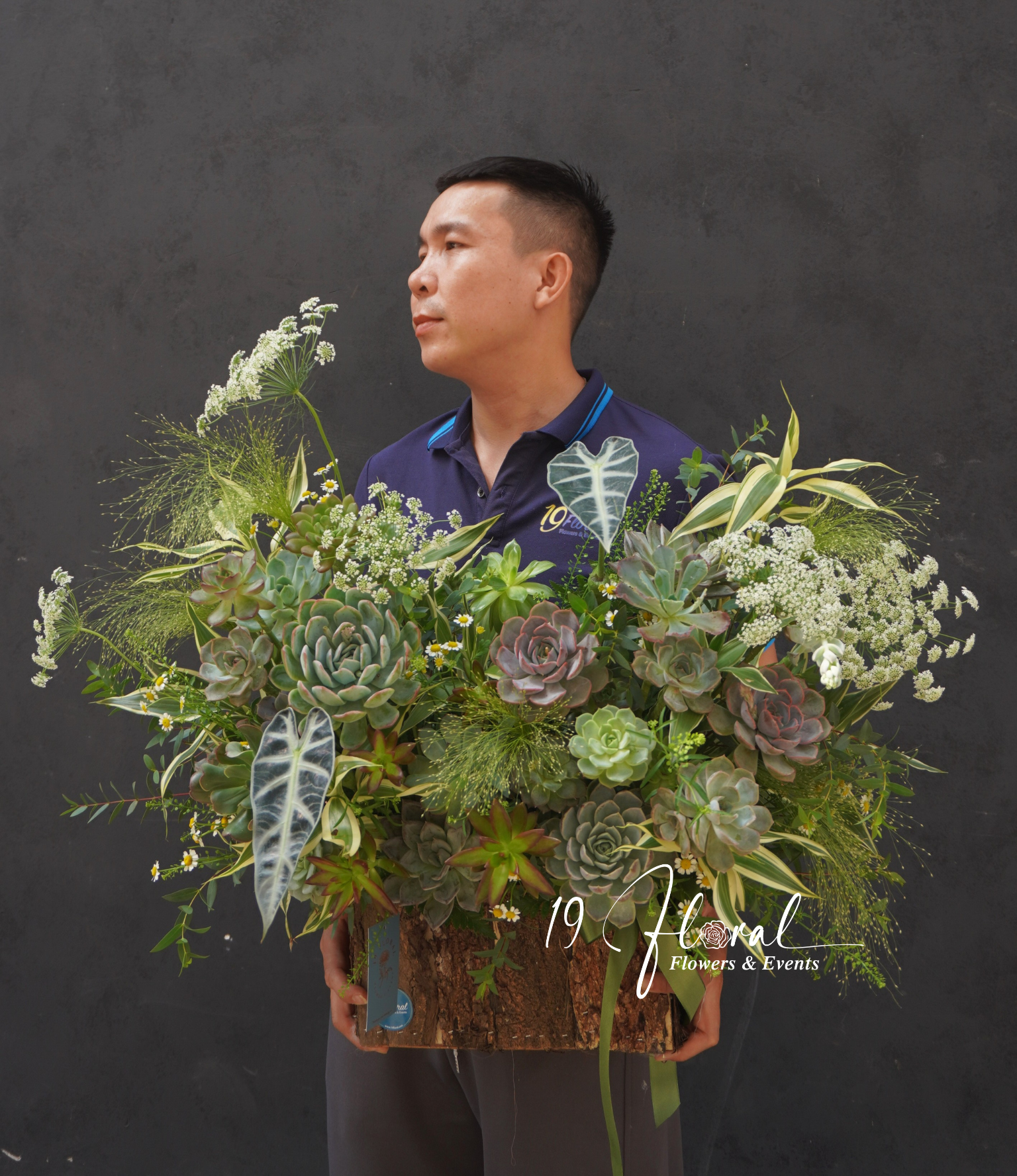 Hộp hoa sen đá Green Garden