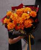 Bó hoa hồng cam Elizabeth Queen