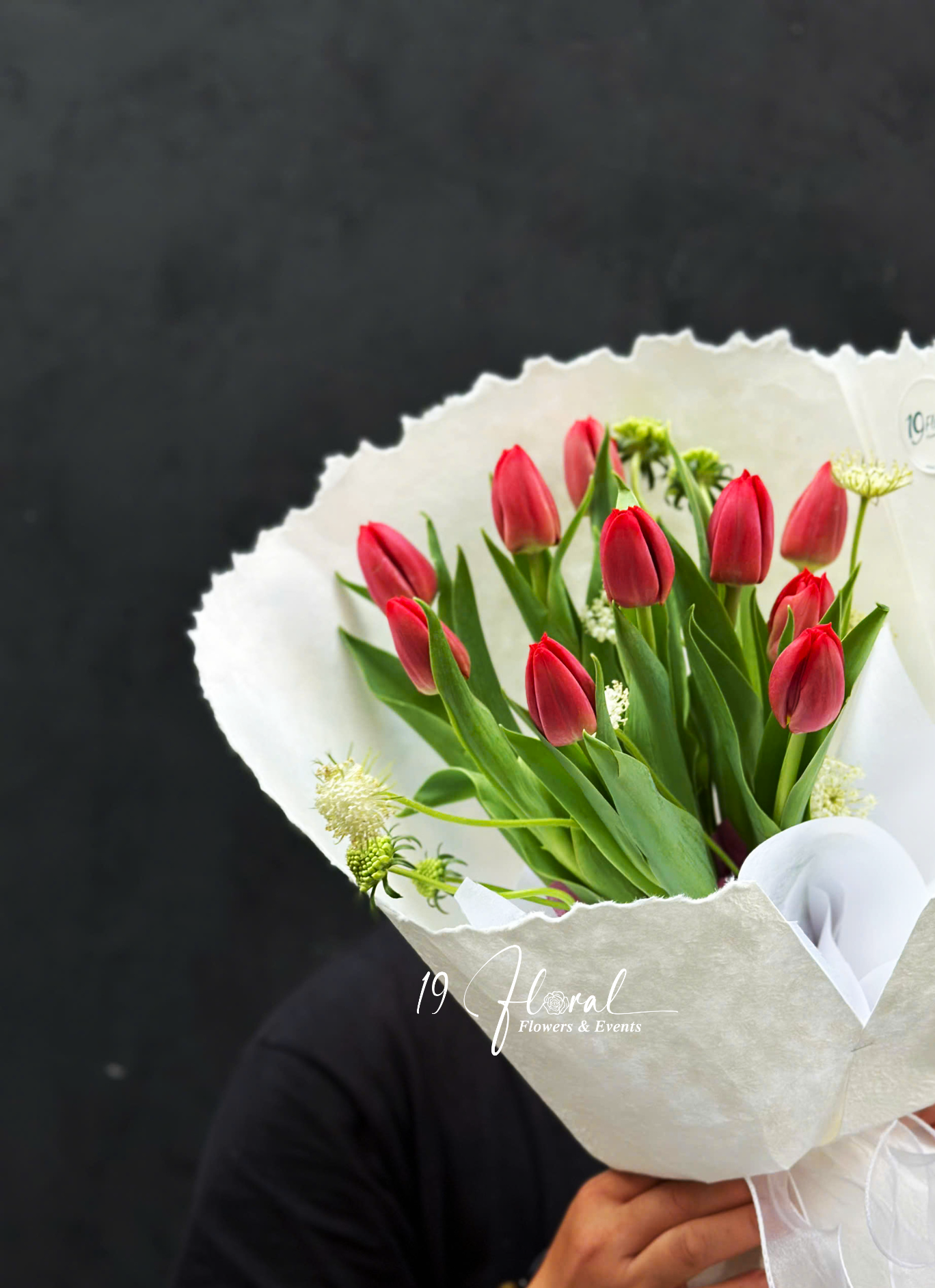 Bó hoa tulip Burning Up