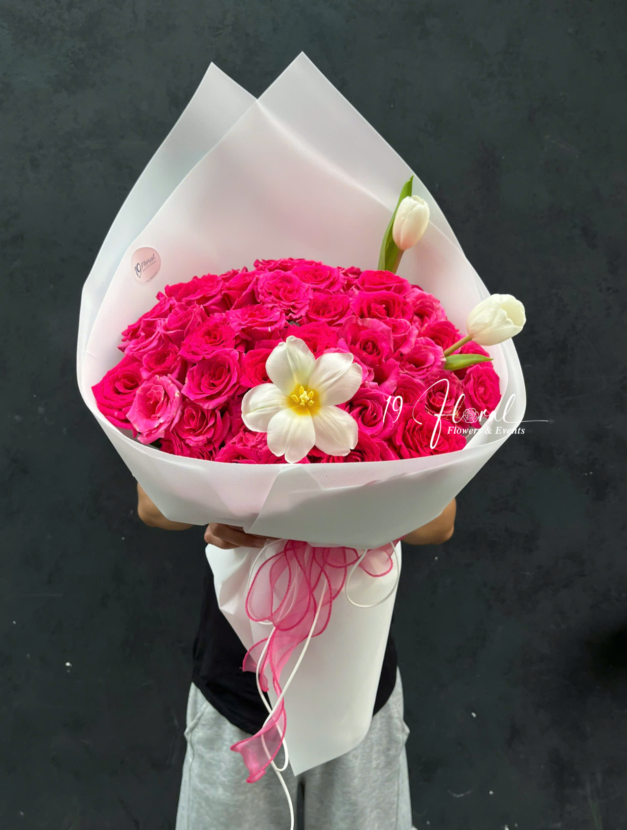 Bó hoa hồng La Vie en Rose