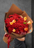 Bó hoa hồng chùm đỏ - Luna Bloom