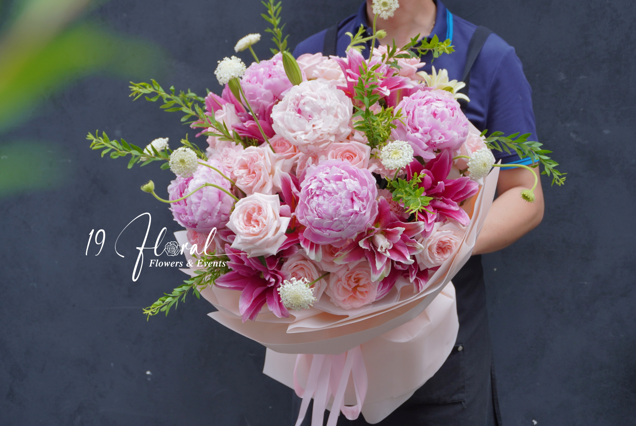 Bó hoa Peony - Élégance