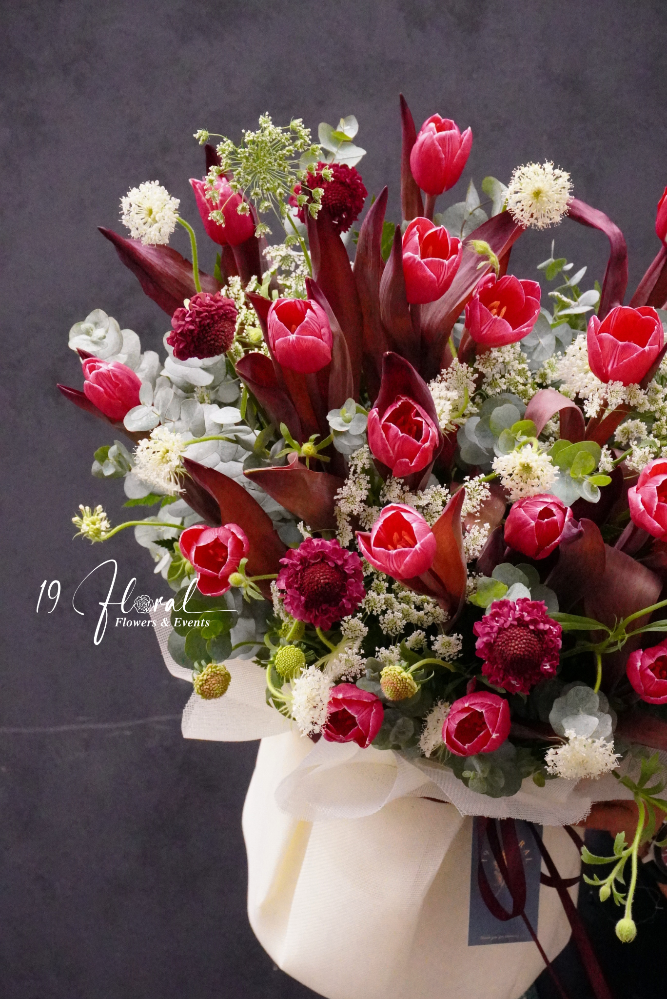 Hộp hoa tulip - Rustic Blossom