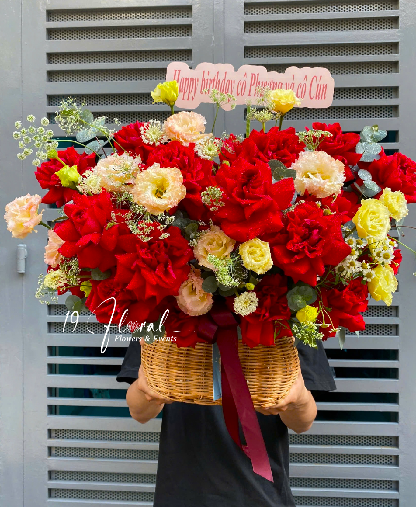 Giỏ hoa Jolie Rose