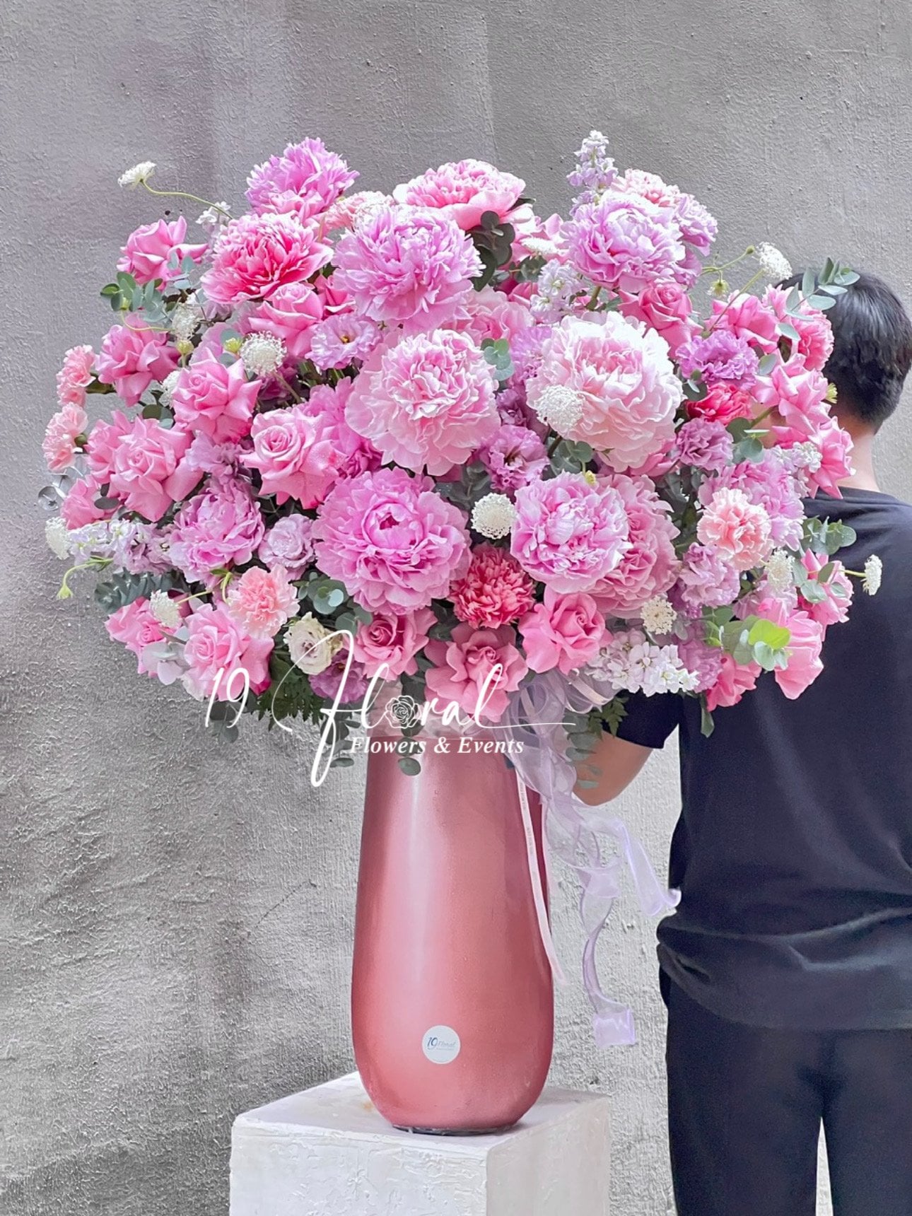 Bình Hoa Peony - Soft Bloom