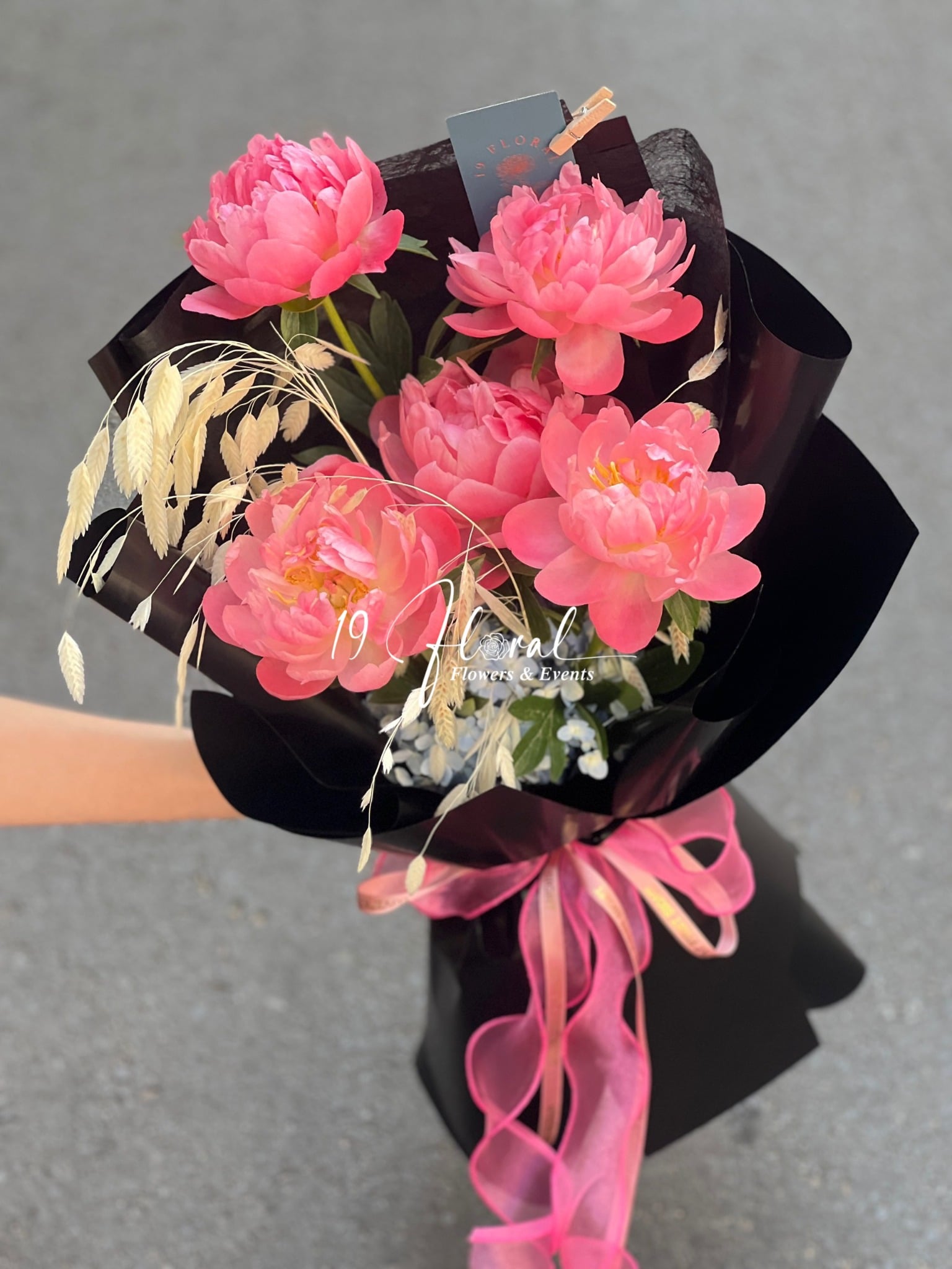Bó Hoa  Peony coral