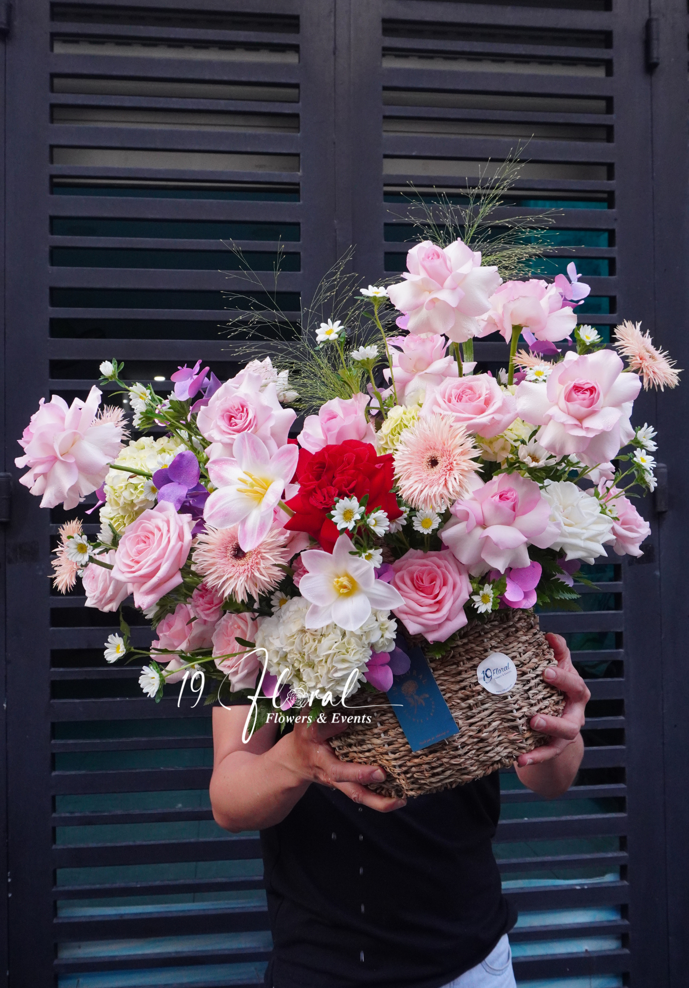 Giỏ hoa Pink Garden