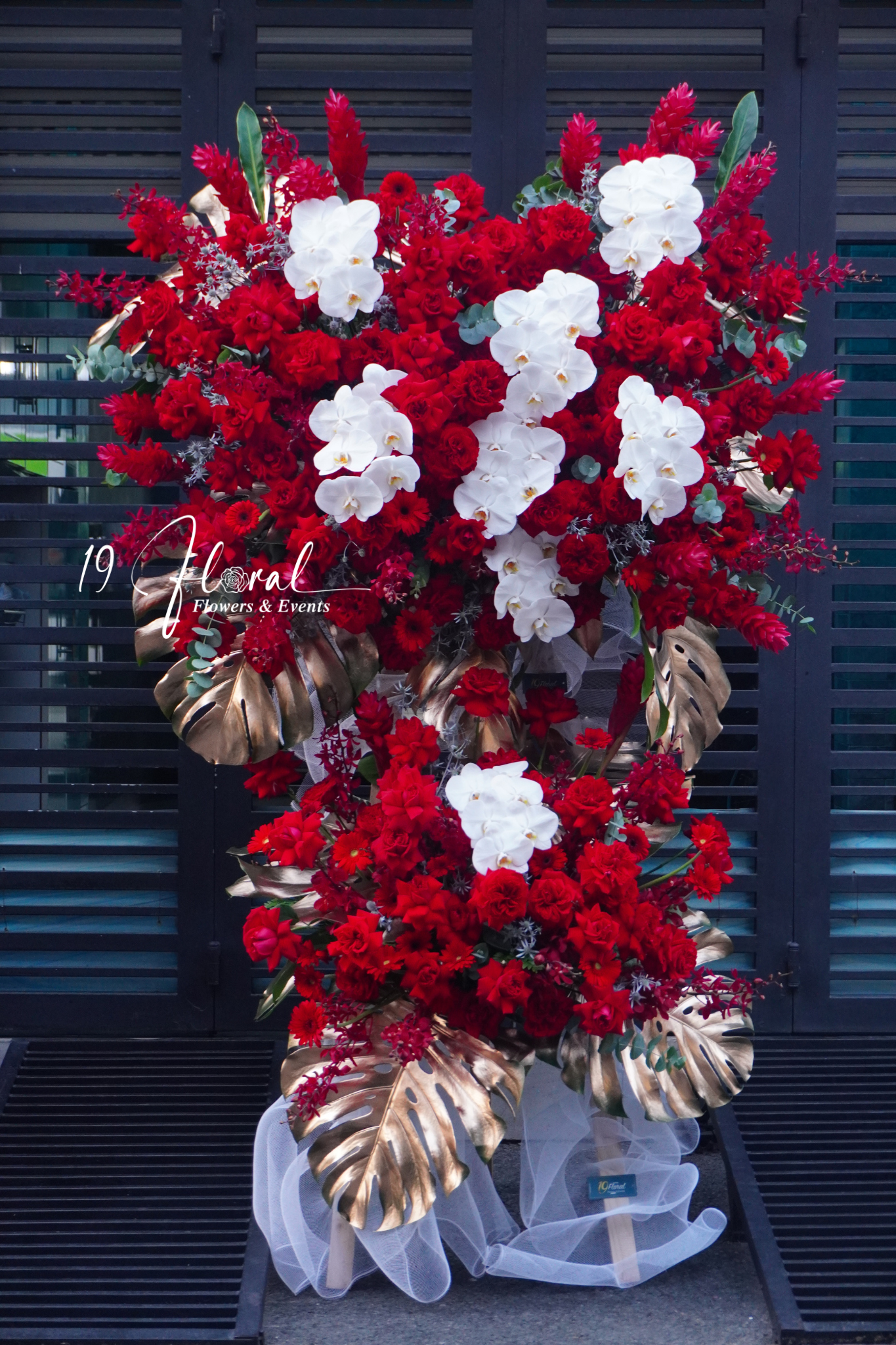 Kệ Hoa Chúc Mừng 2 -  Red Bloom