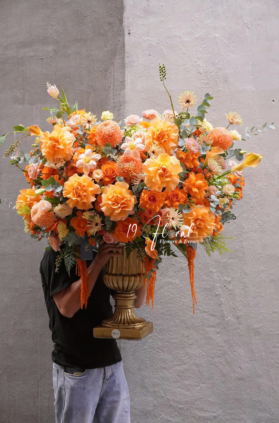 Bình hoa tone cam - Forever in Love