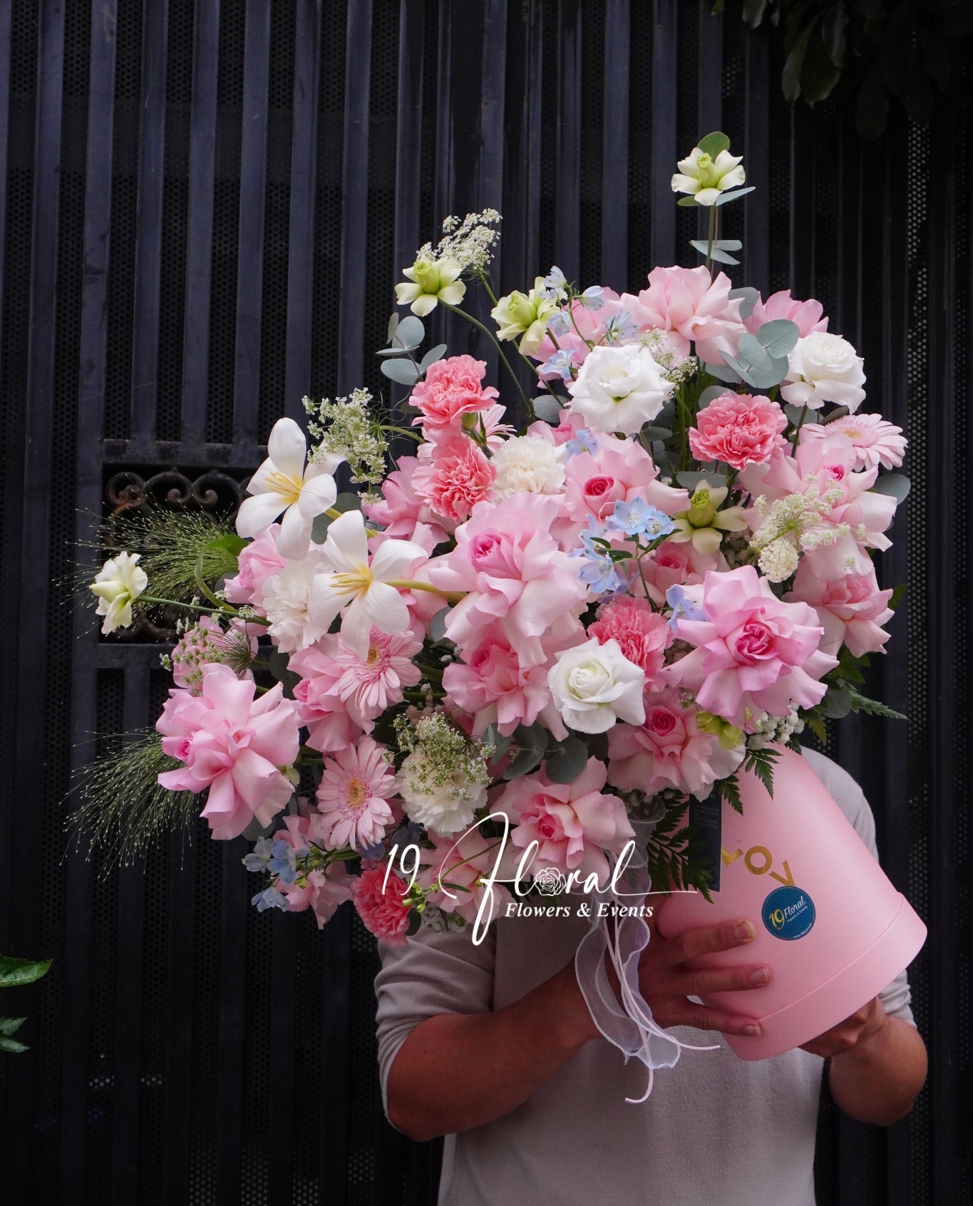 Hộp hoa tone hồng - Celestia