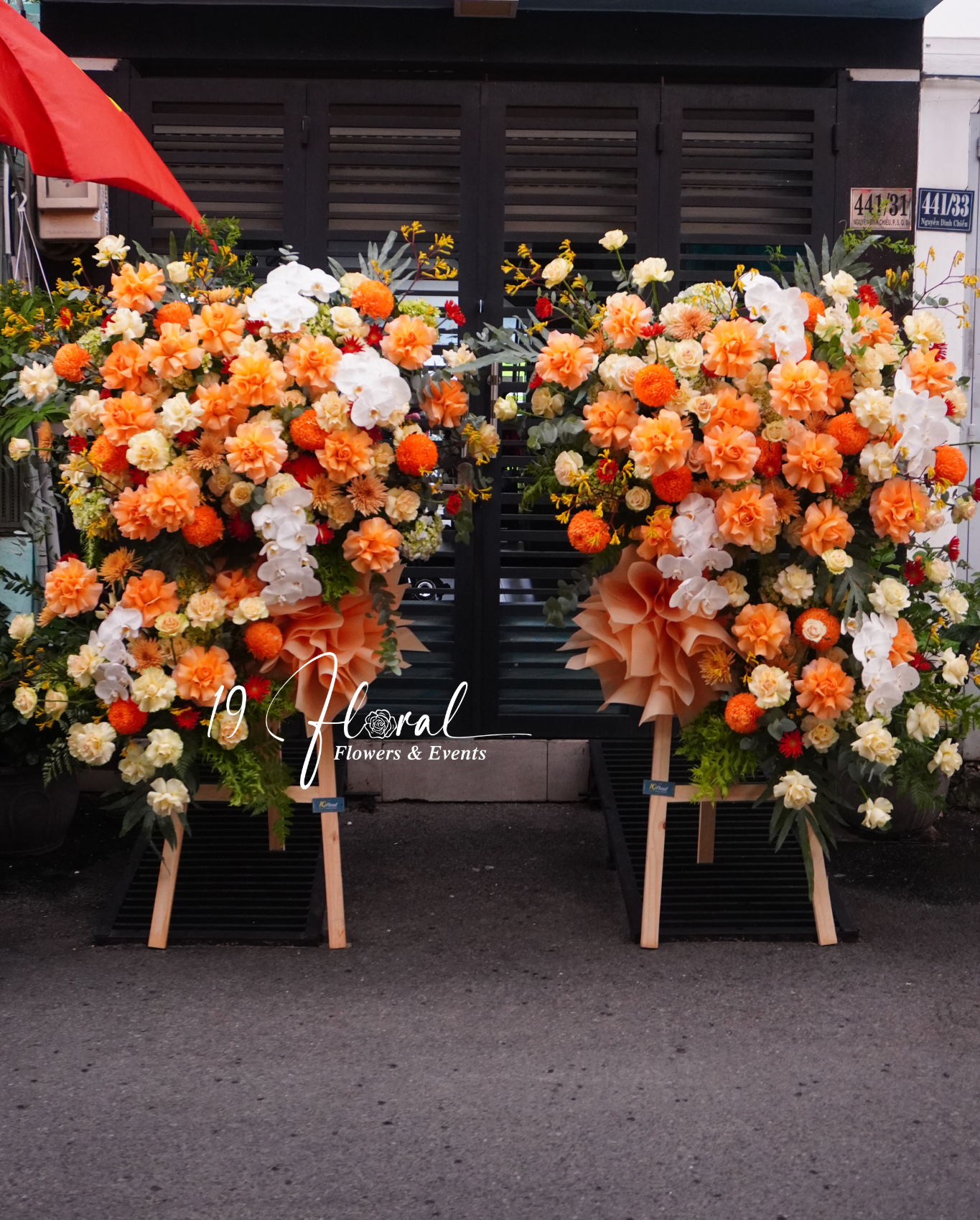Kệ hoa chúc mừng - Khai Hoa Nở Nhụy