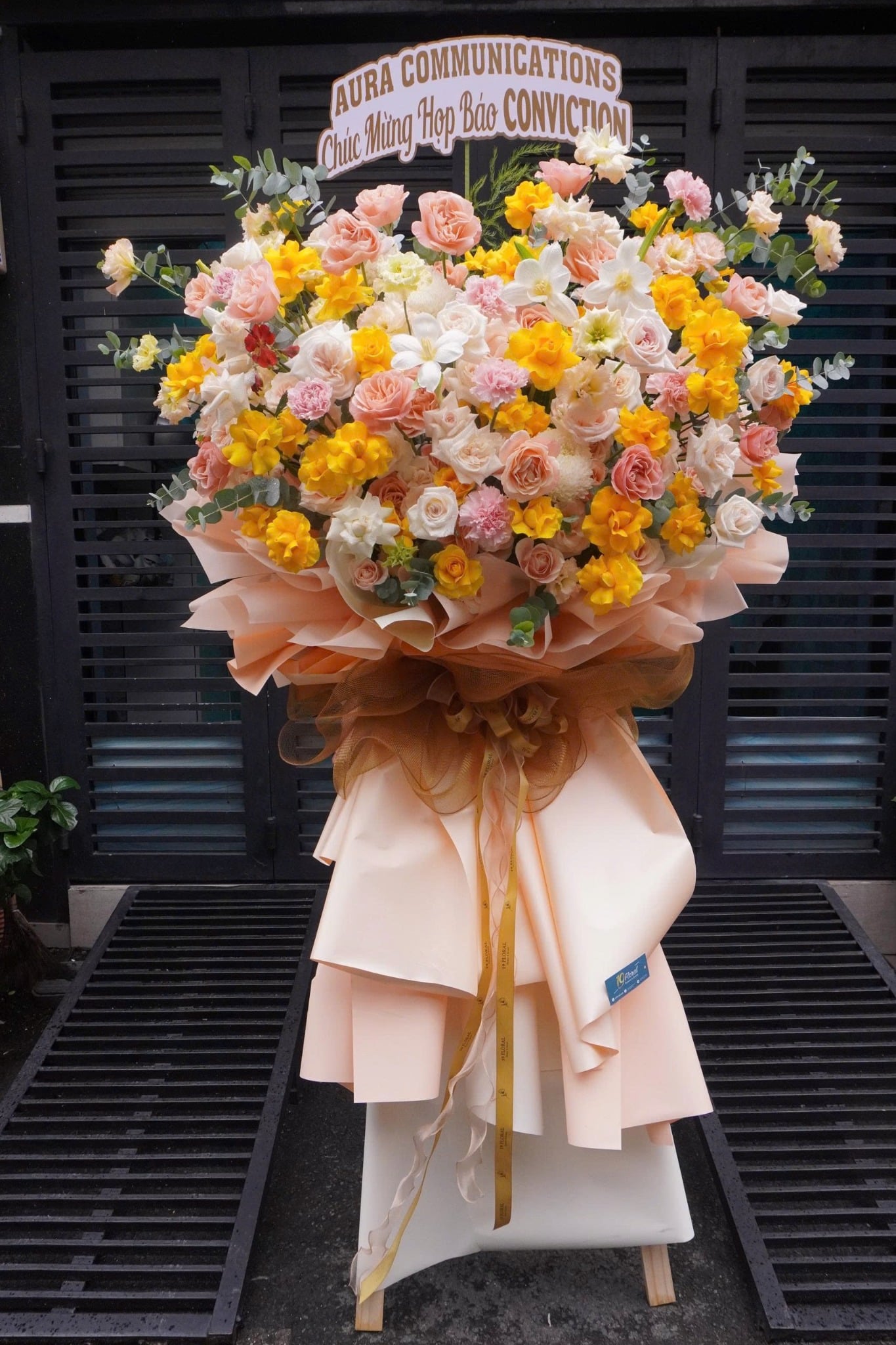 Kệ Hoa Chúc Mừng -  Morning Gold