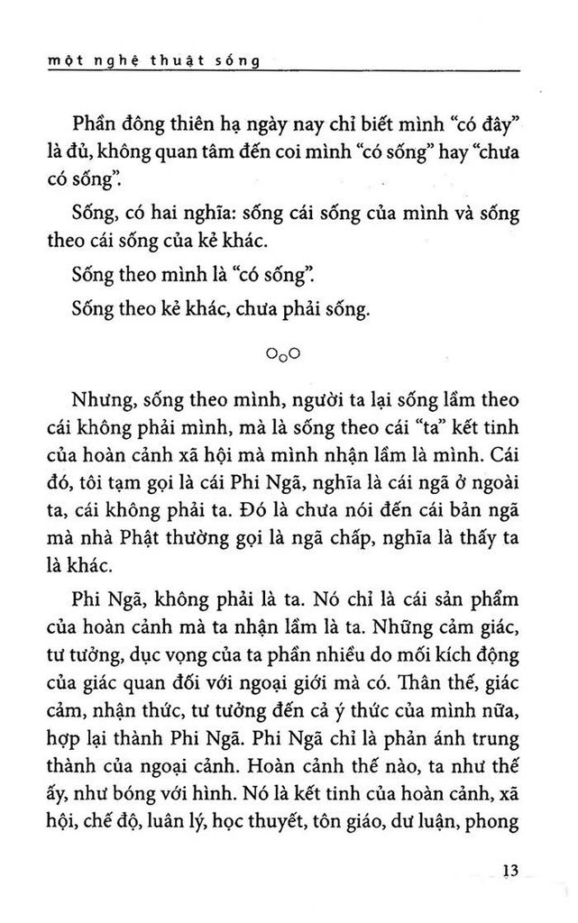 Một Nghệ Thuật Sống
