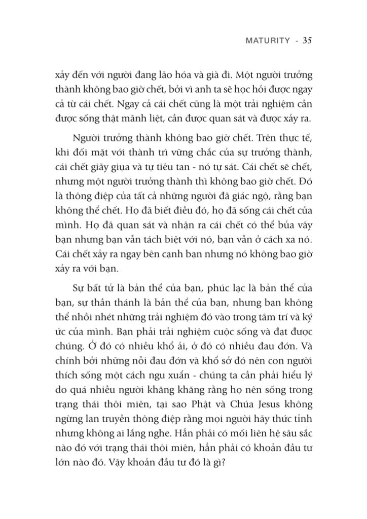 Osho - Trưởng Thành