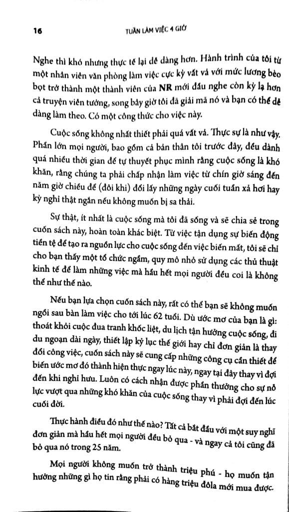 Tuần Làm Việc 4 Giờ