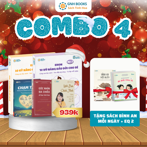 Combo Ehon 1+2, Chạm Tâm, Lãnh Đạo Chính Mình, Góc Nhìn Đa Chiều Tặng Bình An mỗi ngày + EQ Cho Bé (14x17)