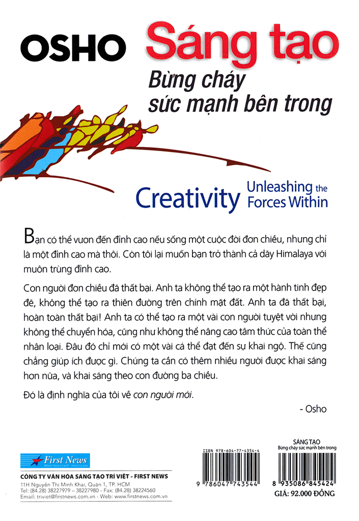 Osho - Sáng Tạo - Bùng Cháy Sức Mạnh Bên Trong