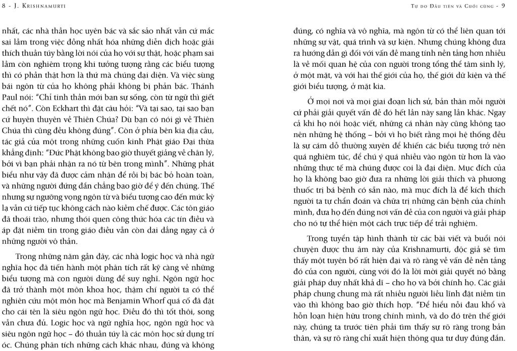 Tự Do Đầu Tiên Và Cuối Cùng