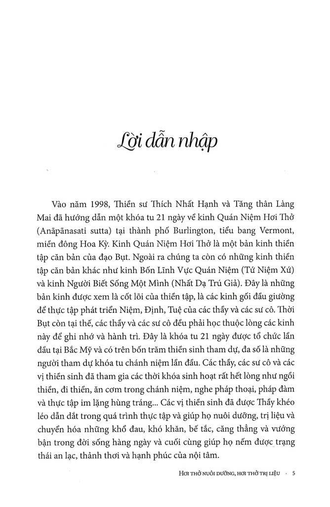 Hơi Thở Nuôi Dưỡng Hơi Thở Trị Liệu - Tái Bản Lần 6