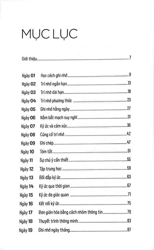 100+ bài tập kích thích não bộ hiệu quả : 40 ngày luyện trí nhớ