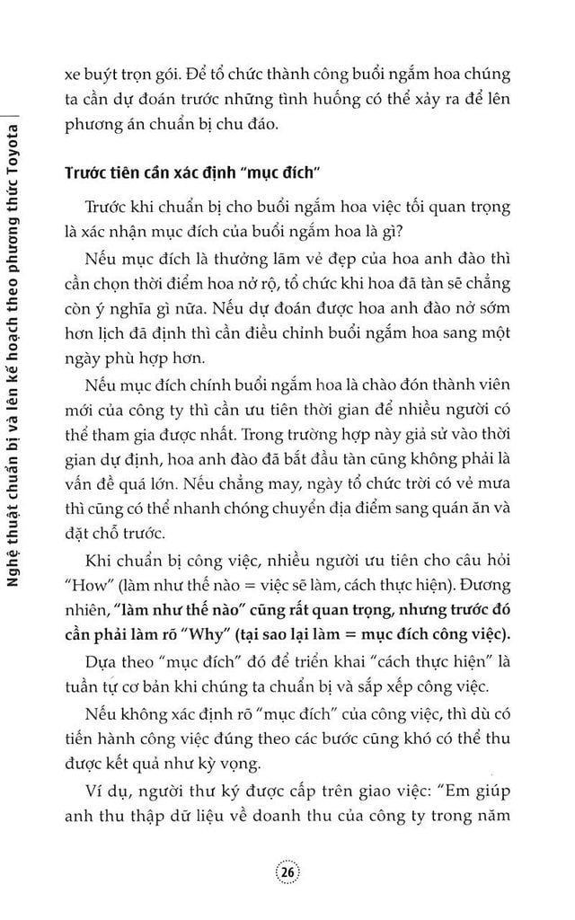 Nghệ Thuật Chuẩn Bị Và Lên Kế Hoạch Toyota