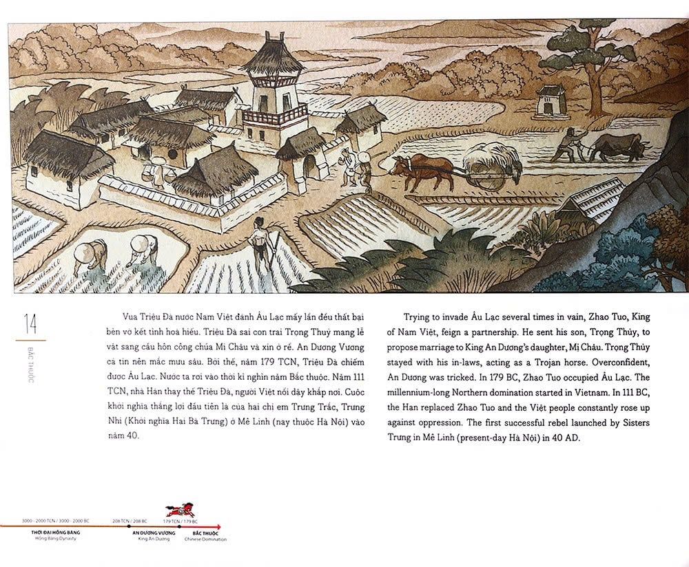 Lược Sử Nước Việt Bằng Tranh - Song Ngữ