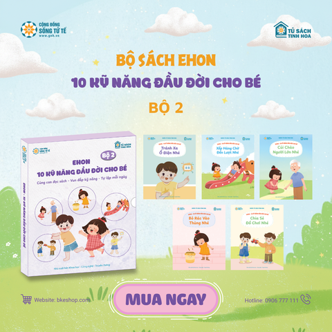 Bộ Sách Ehon 10 Kỹ Năng Đầu Đời Cho Bé - Bộ 2 (5 Cuốn)