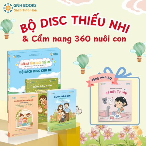 Combo 3: Bộ Sách DISC+Cẩm nang 360 nuôi dạy con toàn diện