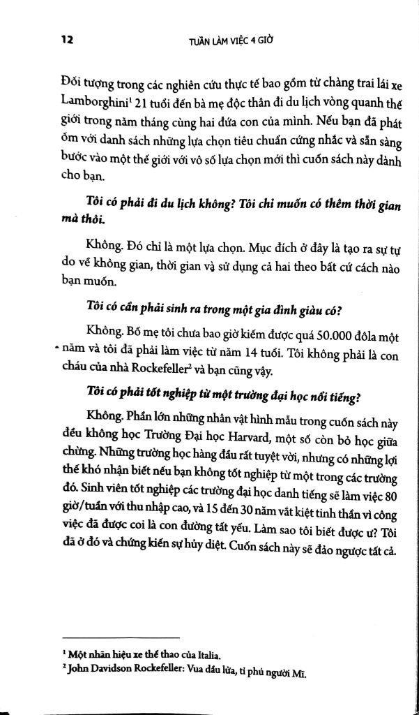 Tuần Làm Việc 4 Giờ