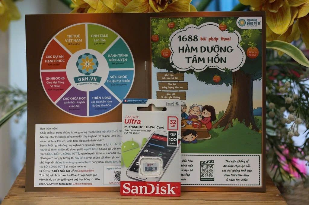 Thẻ Nhớ Pháp Thoại - Thư Viện 1688 Bài Hàm Dưỡng Tâm Hồn (Cái)