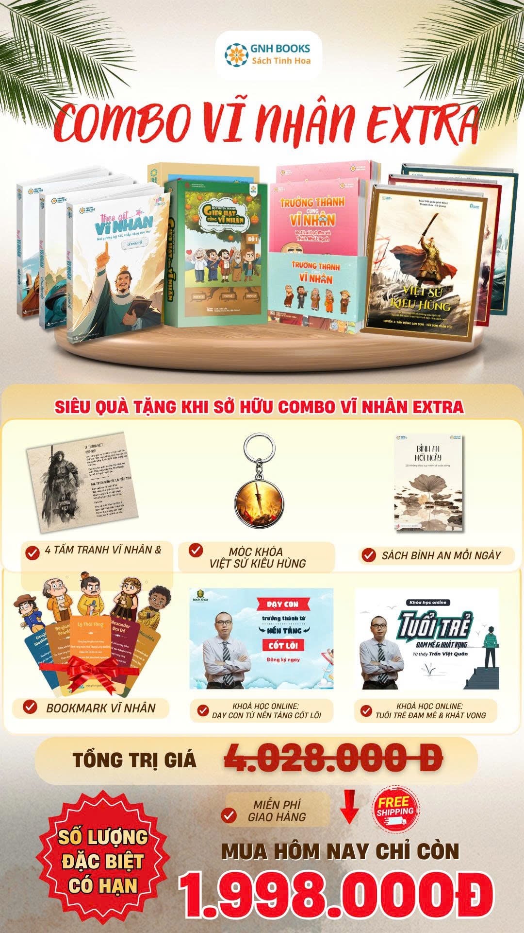 Combo Dã sử Việt Sử Kiêu Hùng Vĩ nhân Extra – Sách Tinh Hoa