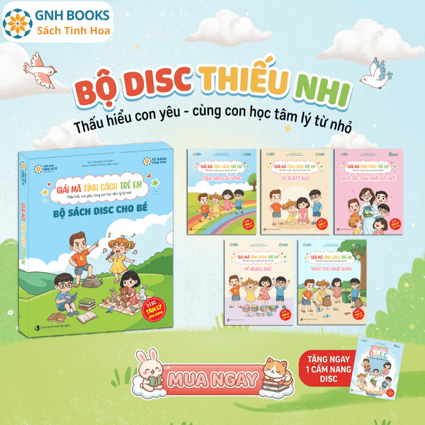 Bộ sách DISC thiếu nhi Tặng 1 cuốn Cẩm nang DISC cho bố mẹ