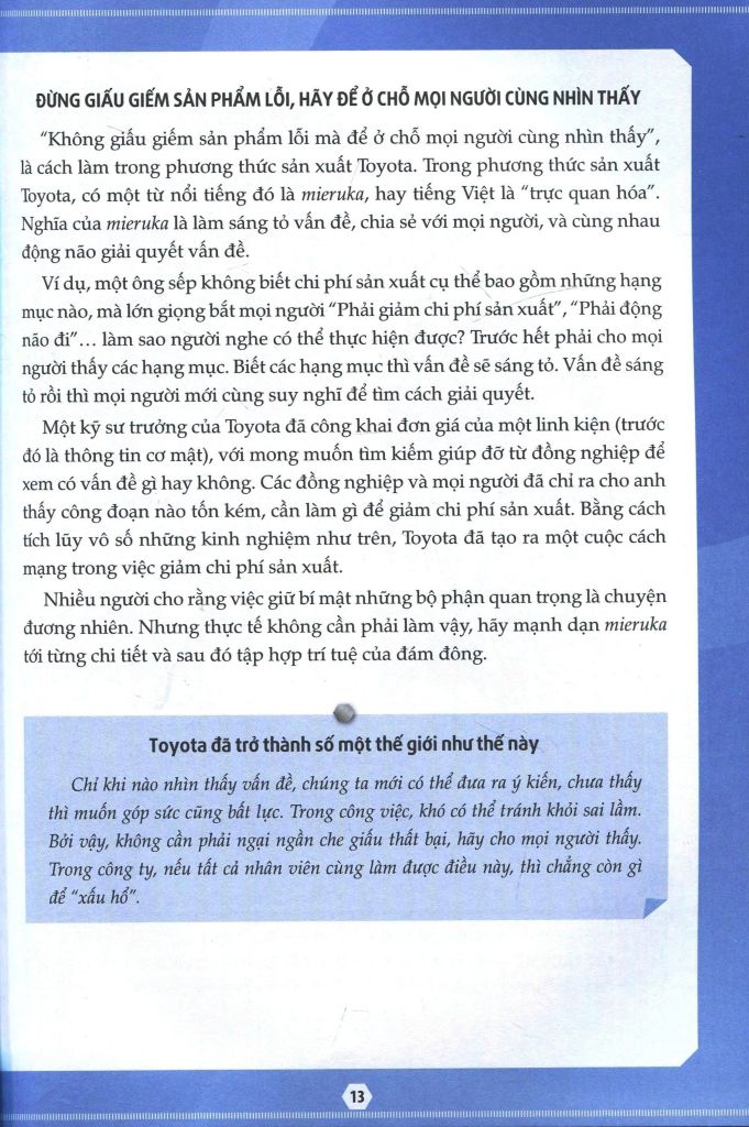 Nghệ Thuật Làm Việc Tuyệt Vời Của Toyota