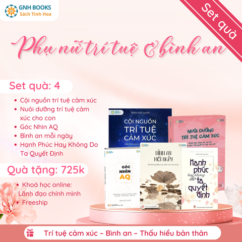 Set quà 4: Phụ nữ trí tuệ & Bình an- Gia đình hạnh phúc