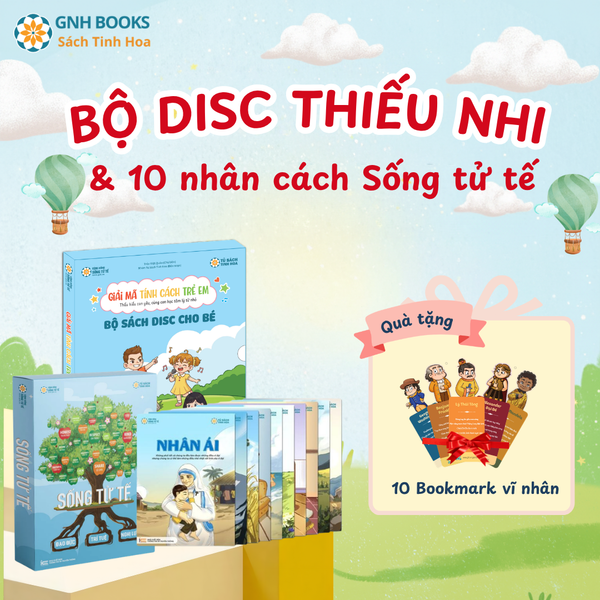 Combo Sách DISC+10 nhân cách Sống tử tế (Típ S) Tặng 10 Bookmark Vĩ Nhân