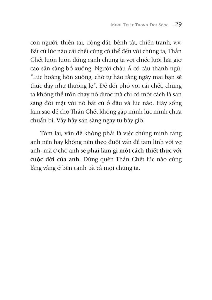 Minh Triết Trong Đời Sống