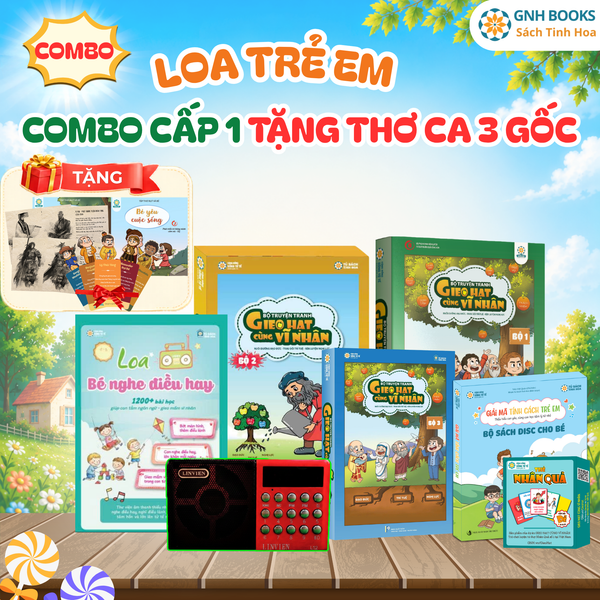 Loa trẻ em+Combo cấp 1 Tặng Thơ ca 3 gốc