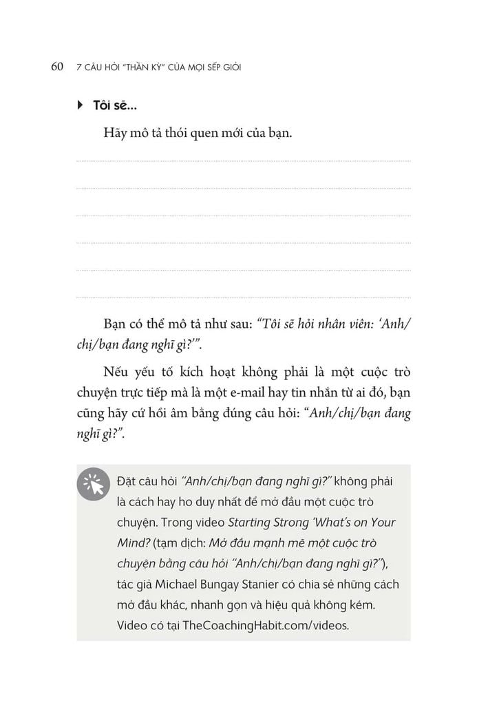 7 Câu Hỏi Thần Kỳ Của Mọi Sếp - Stanier