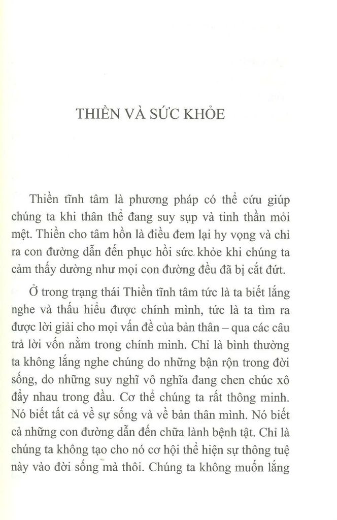 Làm Sạch Tâm Hồn- Các bài Thiền Tập